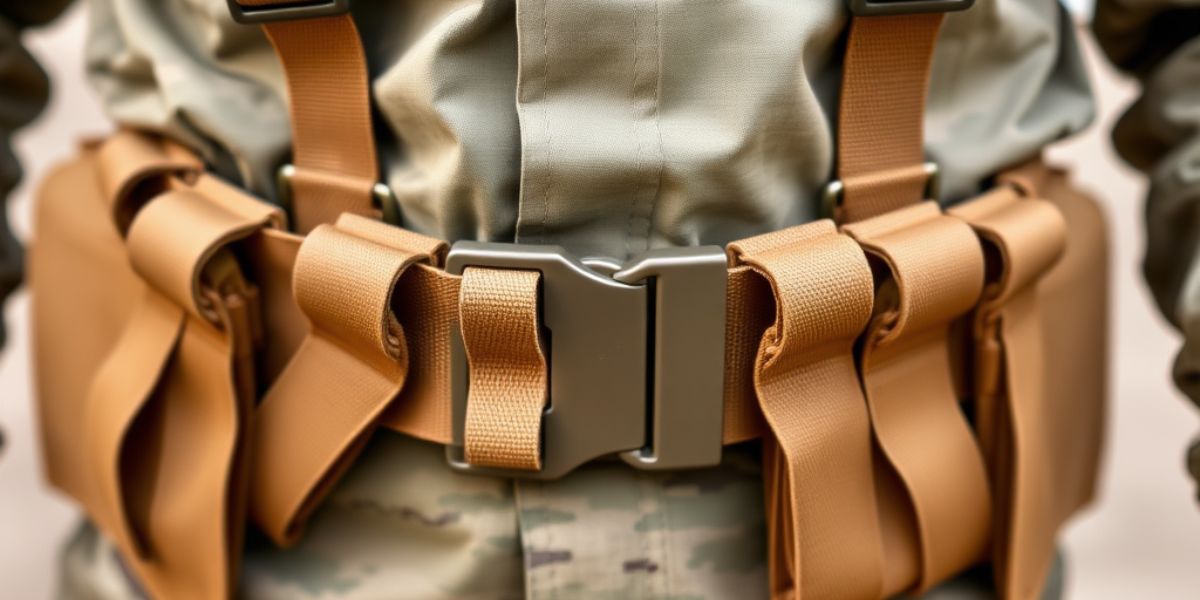 US soldier wearing belt with ocp